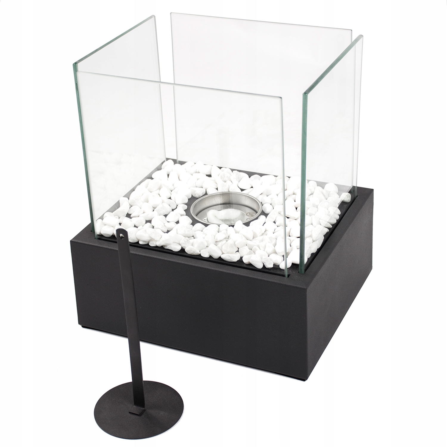 BIOKOMINEK WOLNOSTOJĄCY BIO KOMINEK NA BIOETANOL DO DOMU OGRODU TARASOWY Wysokość 29 cm