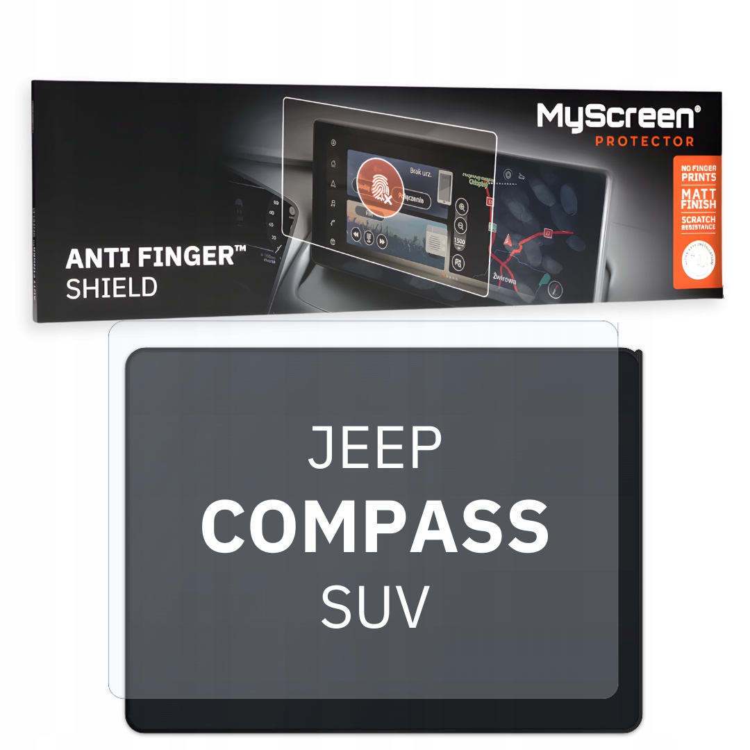 Matná fólie pro Jeep Compass Suv 2017 2020 8,4" MyScreen Anti Finger
