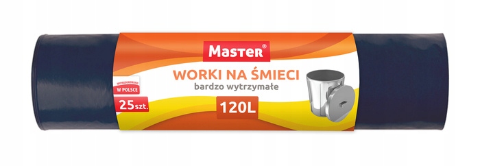 

Worki na śmieci 120 litrów (25 sztuk) Mocne!