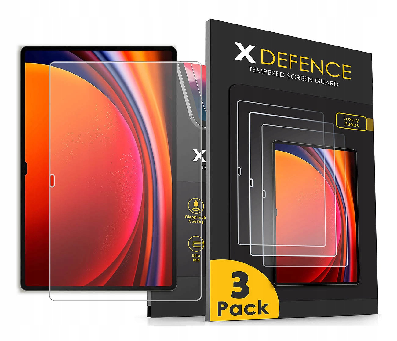 3x Szkło Ochronne Do Samsung Galaxy Tab S9 Ultra 14.6 Hybrydowe Szybka