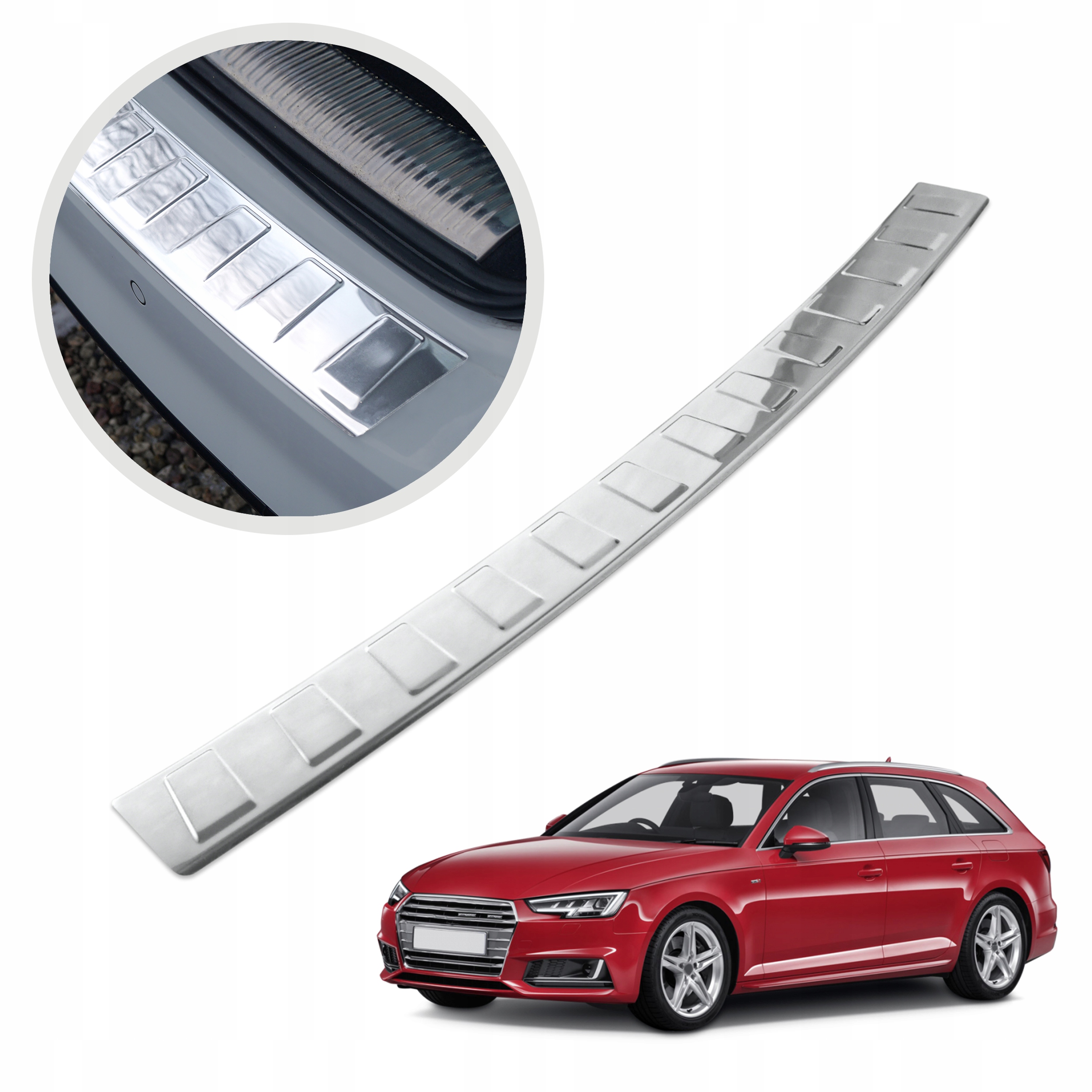 Ochranná lišta na zadný nárazník pre Audi A4 B9 2015- Avant Kombi