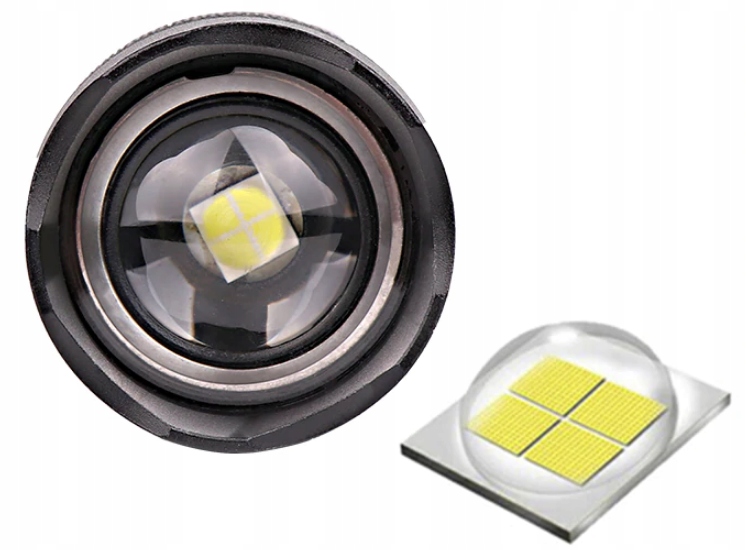 LATARKA TAKTYCZNA MOCNA LED ZOOM USB XHP90 6800mAh Kod producenta LATARKA LED CREE POLICYJNA ZOOM