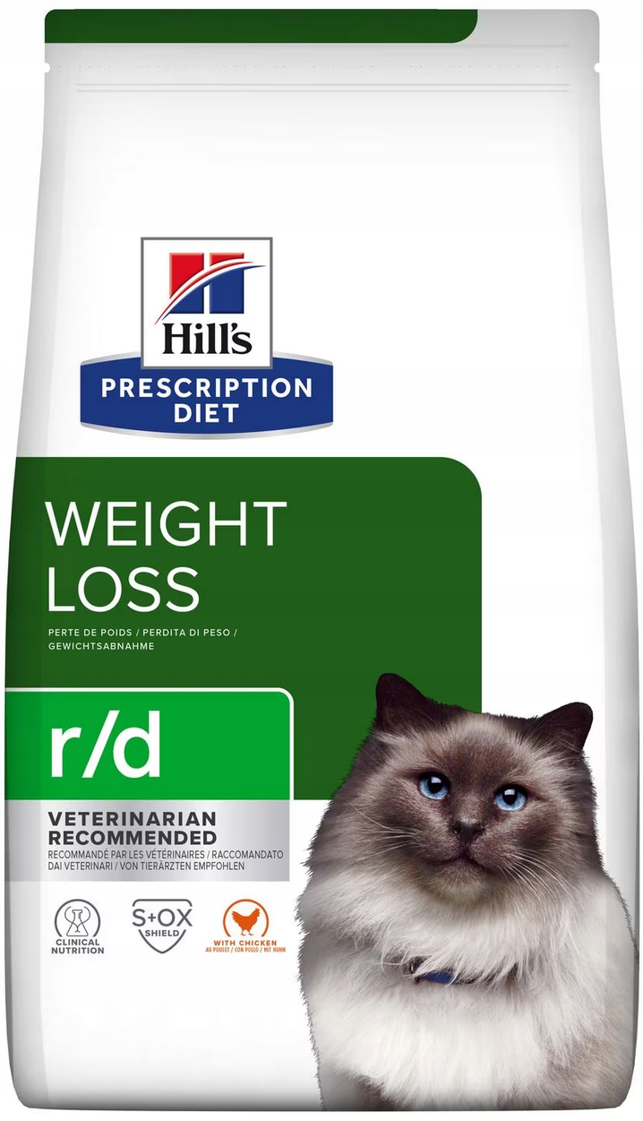 Levně Hill's Pd Weight Loss r/d Suché krmivo pro kočky Redukce Hmotnosti Kuře 1,5 kg
