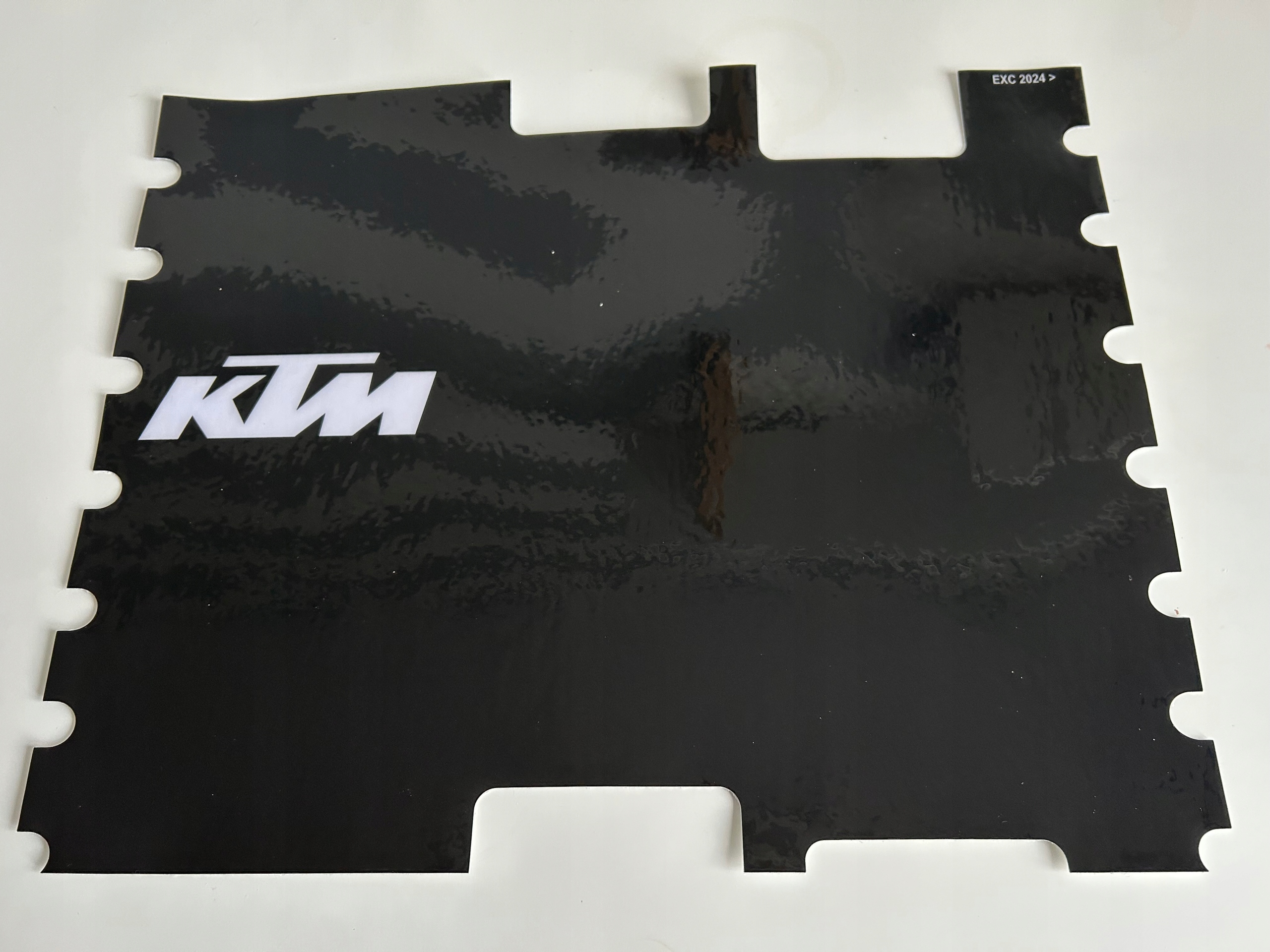 Ktm Exc 250 300 tpi 20-23 gruba naklejka osłona na tłumik wydech Cubamoto