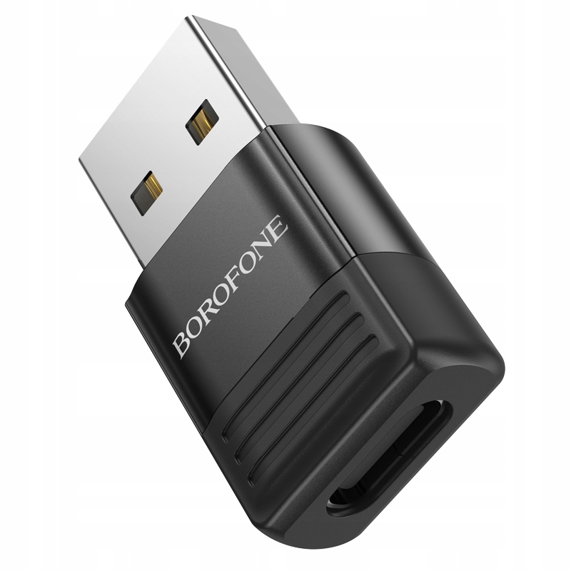 Borofone Adapter BV18 - USB na Typ C - czarny Marka Borofone
