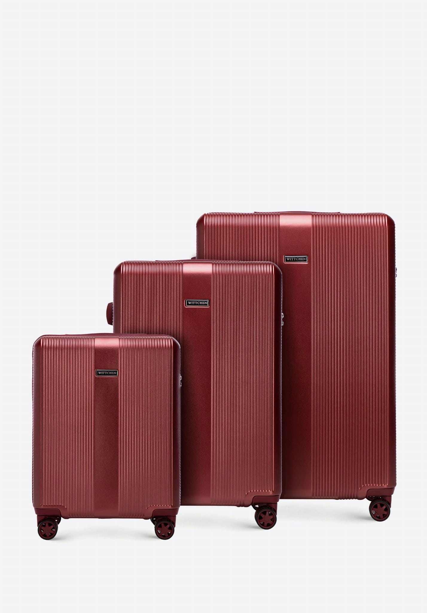 Zestaw lekkich walizek z polikarbonu Wittchen 56-3P-90S-36 zamek Tsa