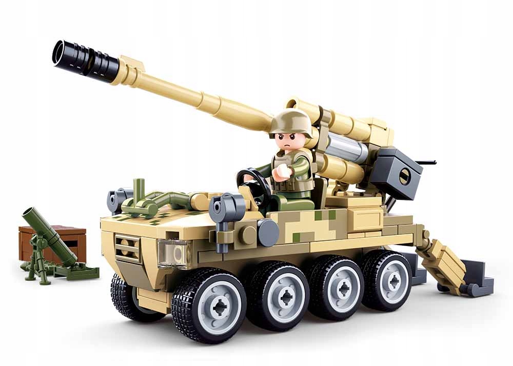 

Klocki Sluban Wojsko Działo Armata Model Bricks