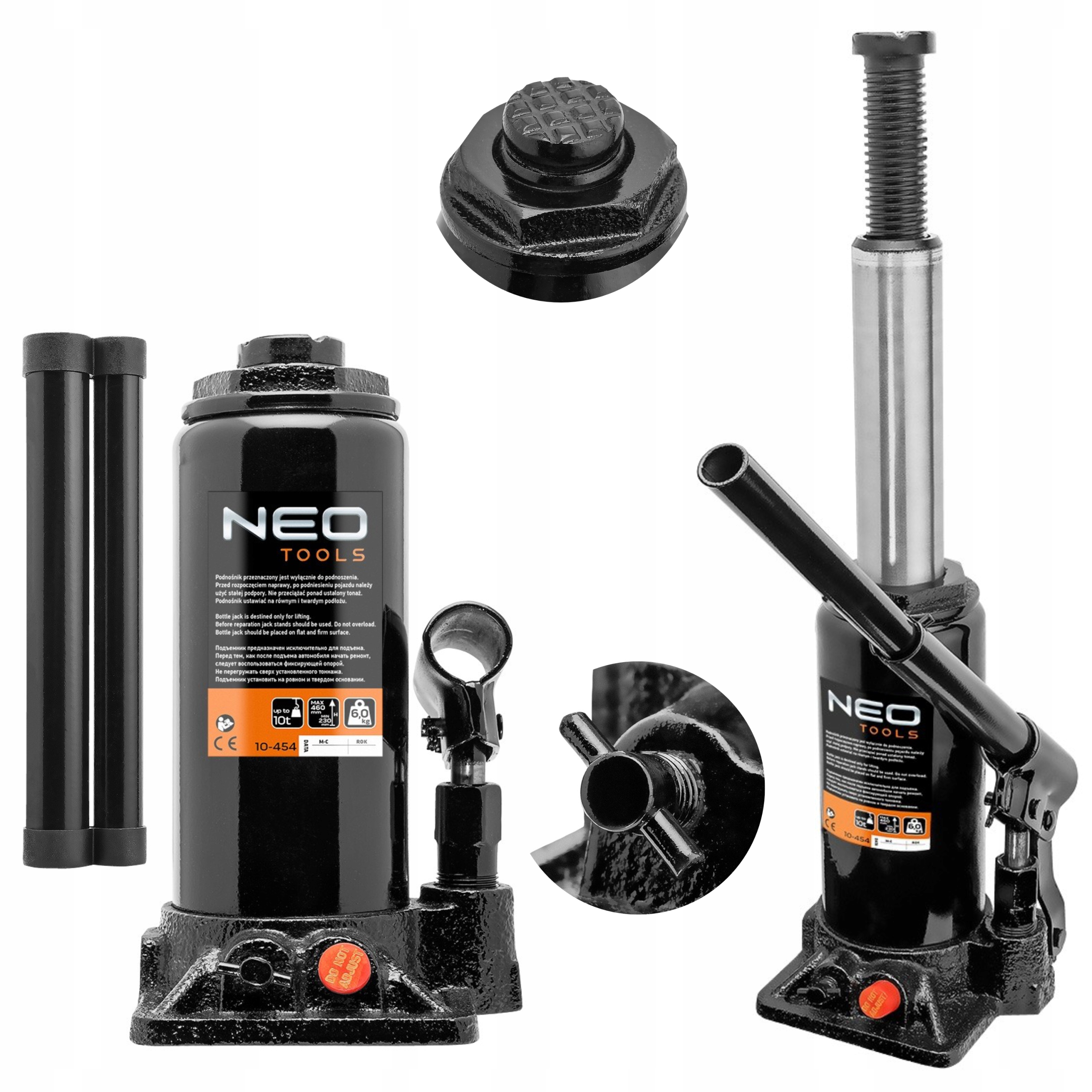 

Neo Podnośnik Hydrauliczny Słupkowy Lewarek 10T