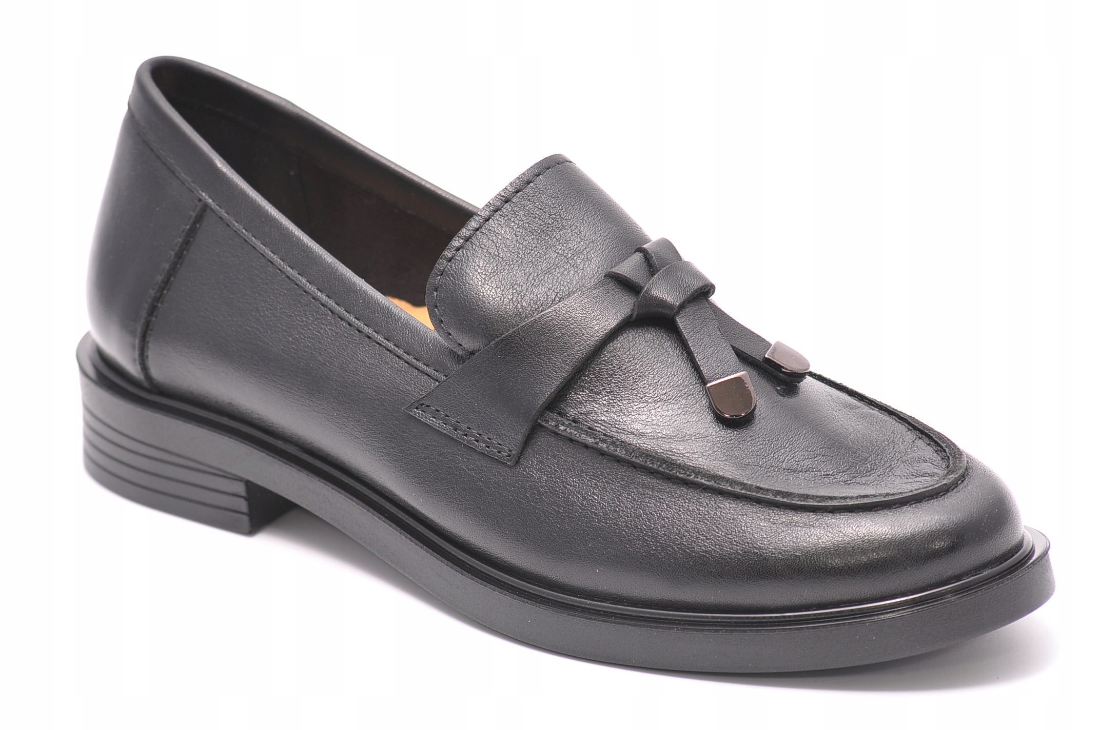 Mokasyny NESSI 23421 Czarne 1 Rozmiar 37