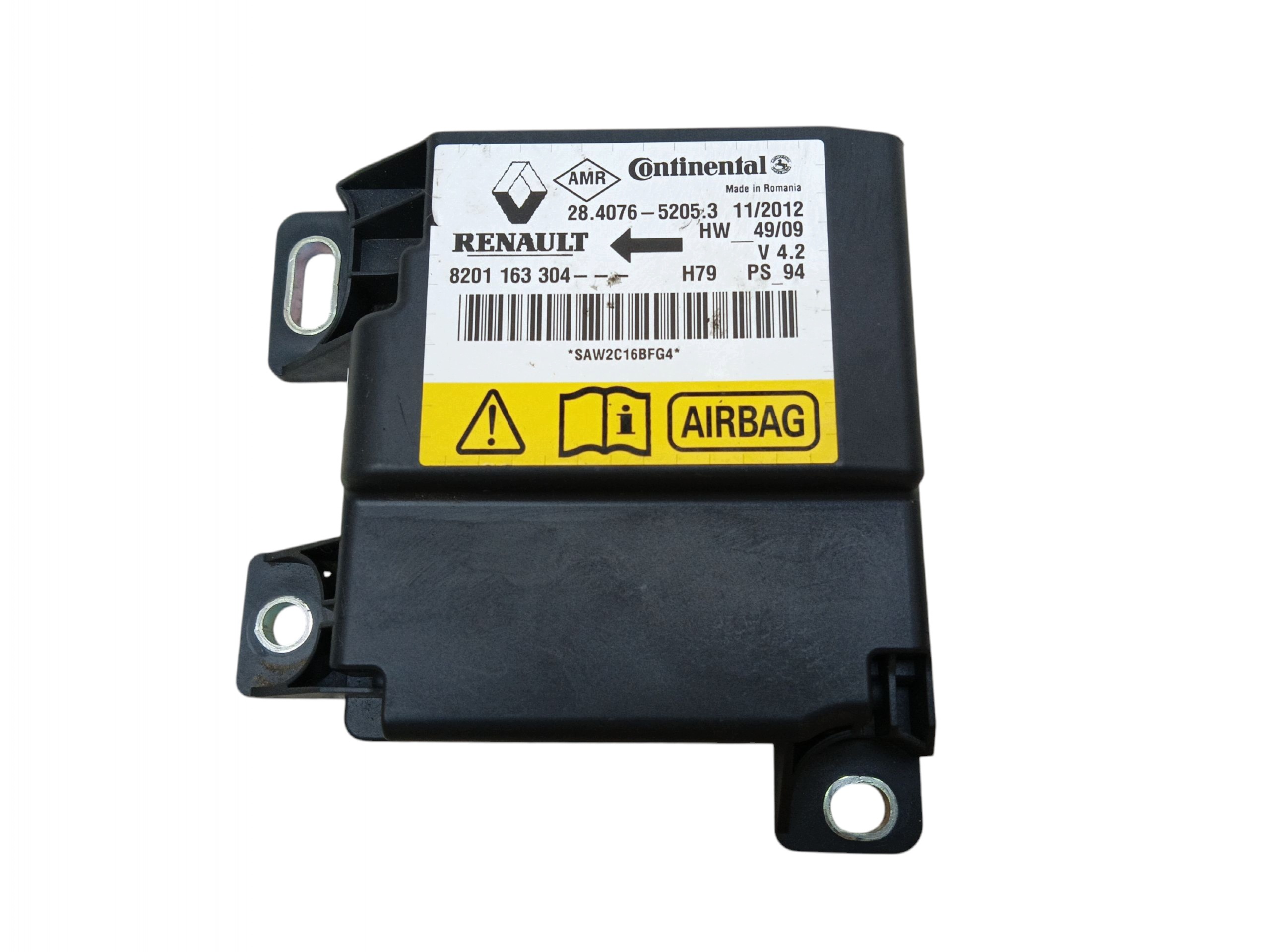modulo SENSOR airbag DACIA DUSTER e (2010-2013) 8201163304