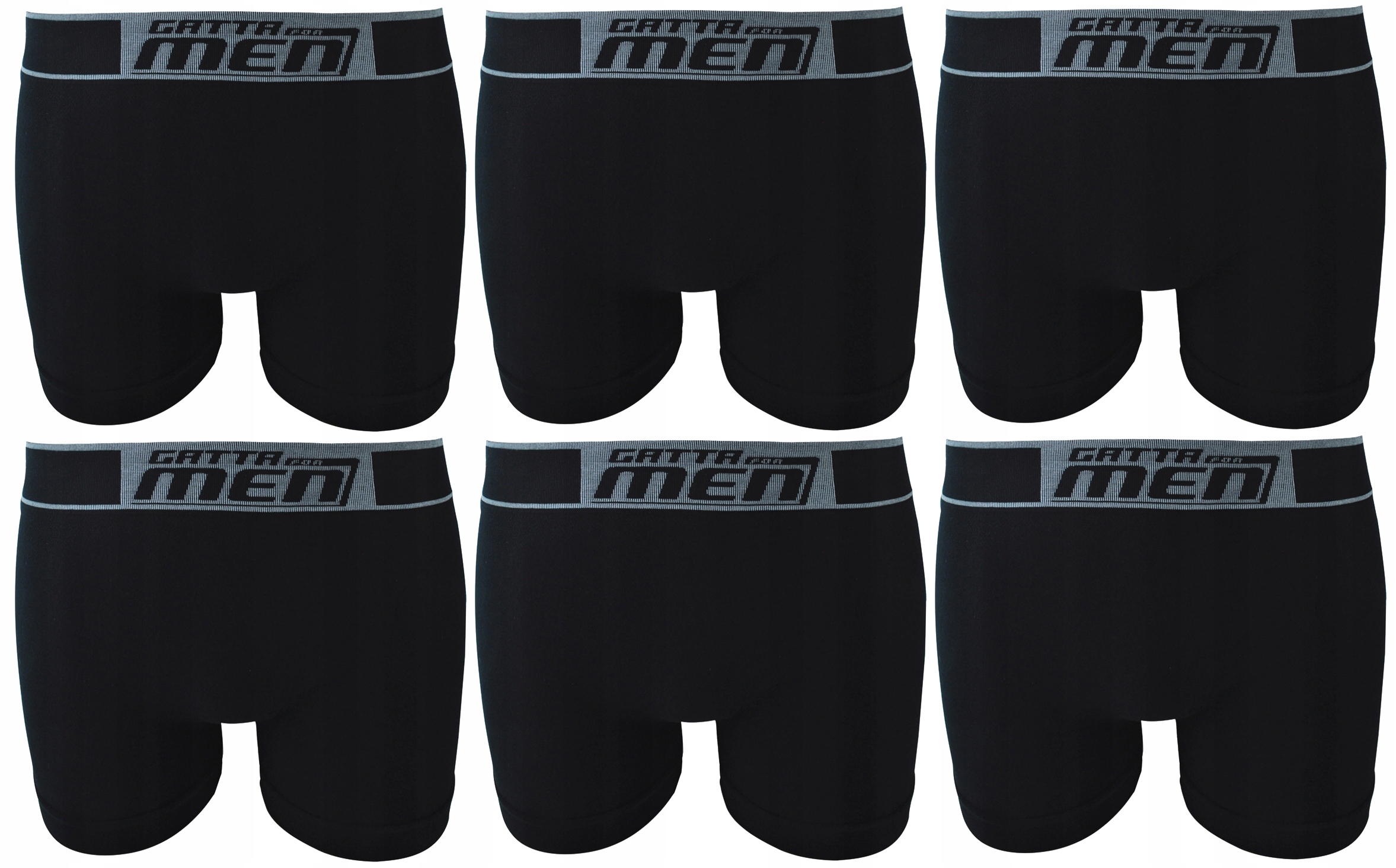 

6 X Gatta Boxer Bawełna Bokserki Meskie Czarne XL