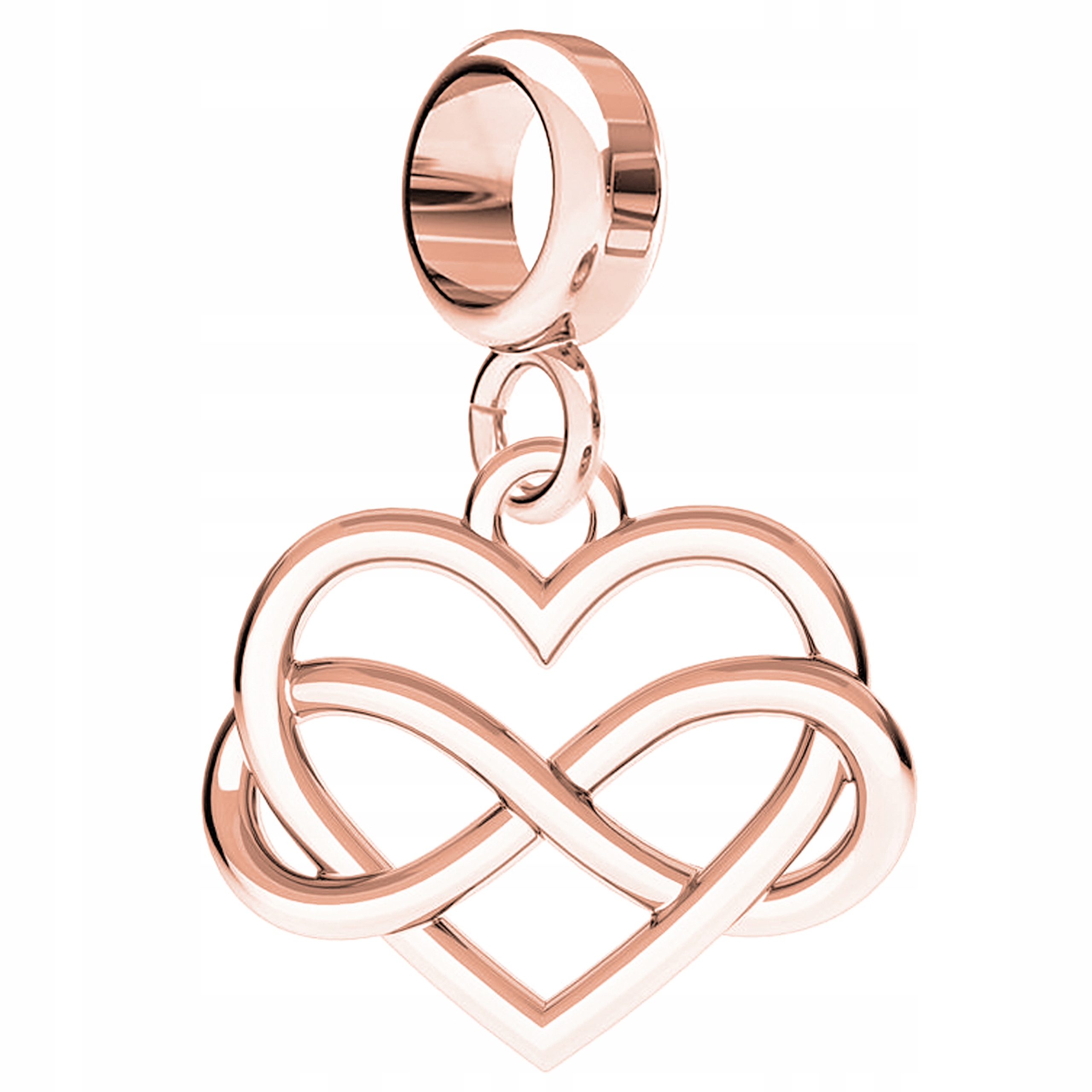 Přívěsek růžové srdce stříbro 925