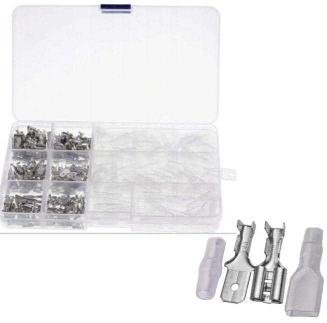 KONEKTORY zaciski SAMOCHODOWE ZESTAW ZŁĄCZKI