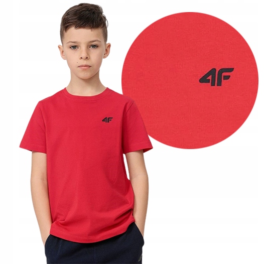 

Koszulka T-shirt Chłopięcy 4F JTSM001-62S r.134