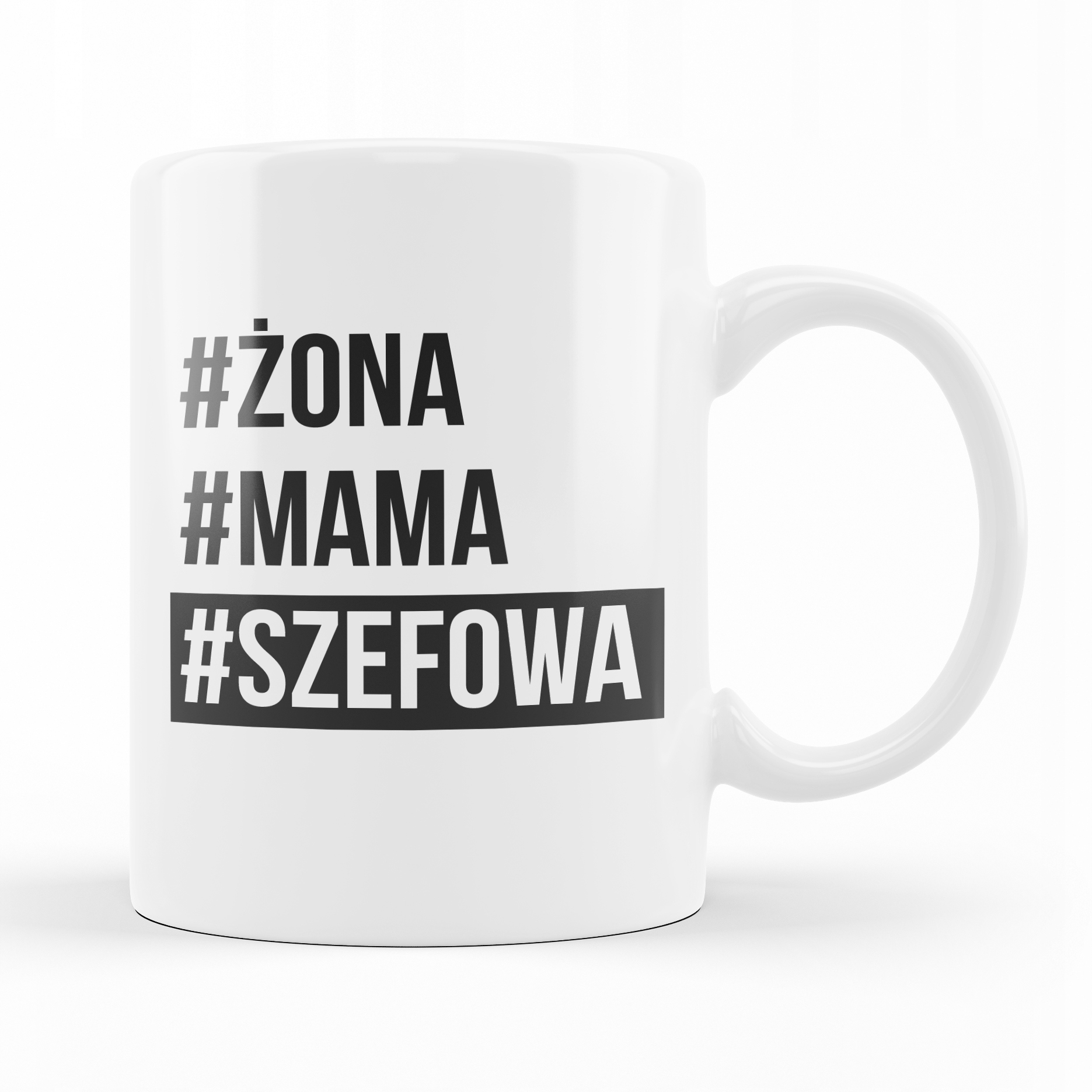 KUBEK PREZENT ŚMIEZNY ŻONA MAMA SZEFOWA DLA MAMY