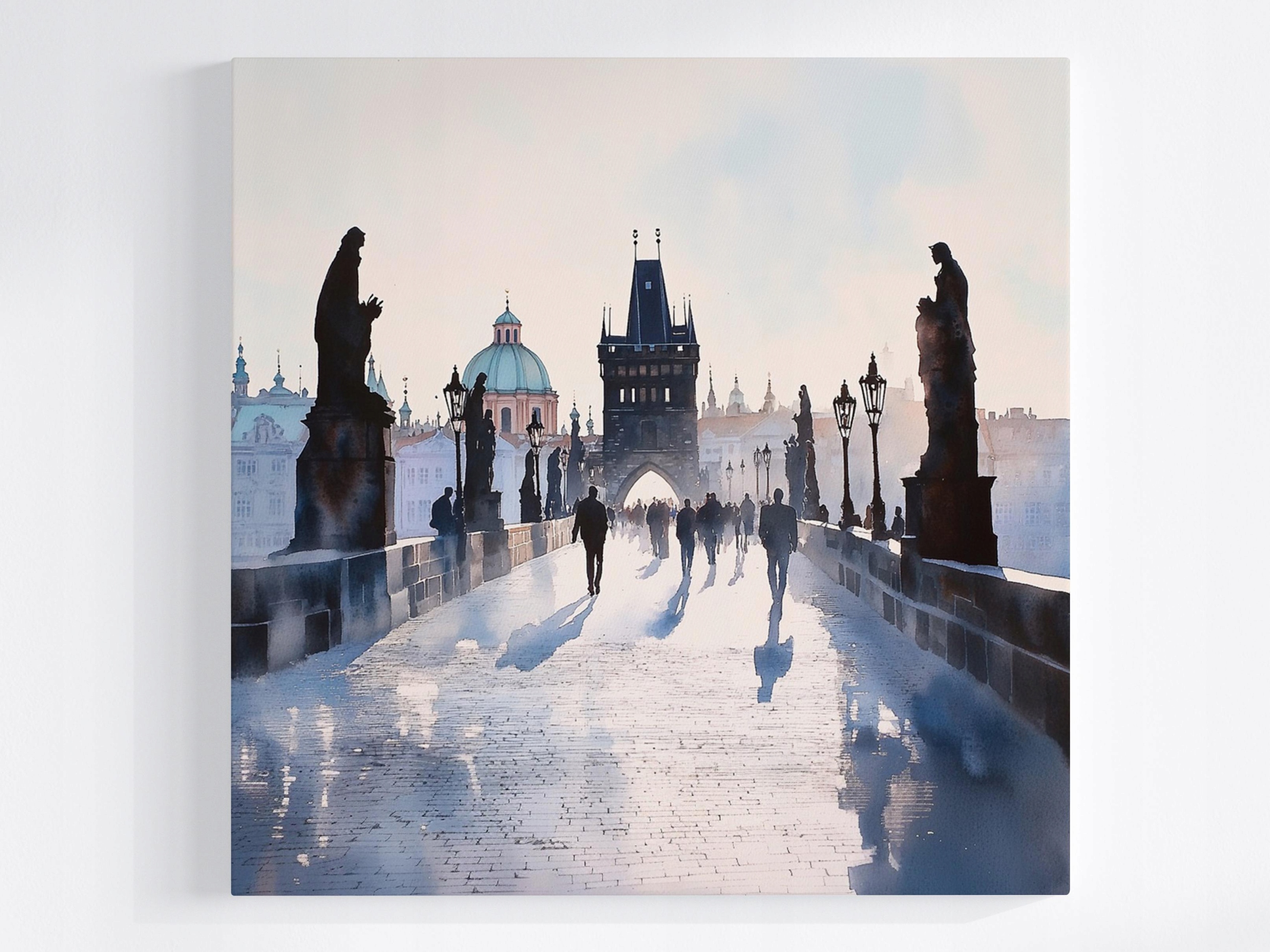 Obraz Na Plátně Canvas Architektura Město Praha Česká Republika Karlův Most 80x80