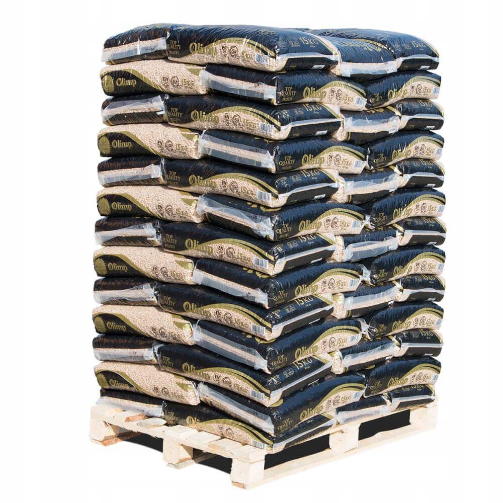 PELLET DRZEWNY PELET DREWNIANY OLIMP PALETA 975 KG 6MM A1 Kod producenta OP9750