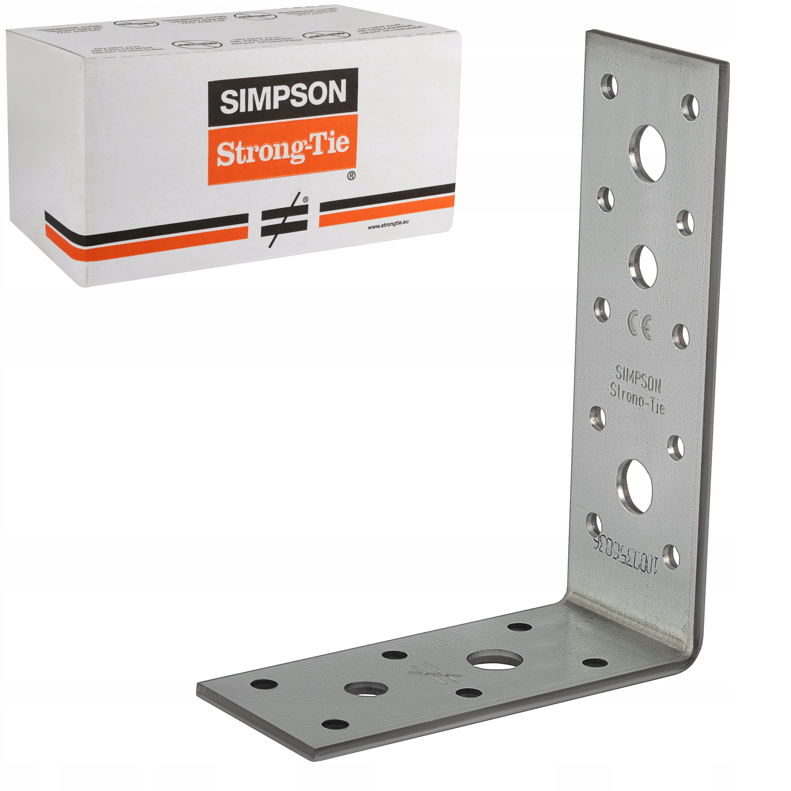 Tesárske spojky uholníky 119x91x40x3mm 100st oceľové Simpson AG40312