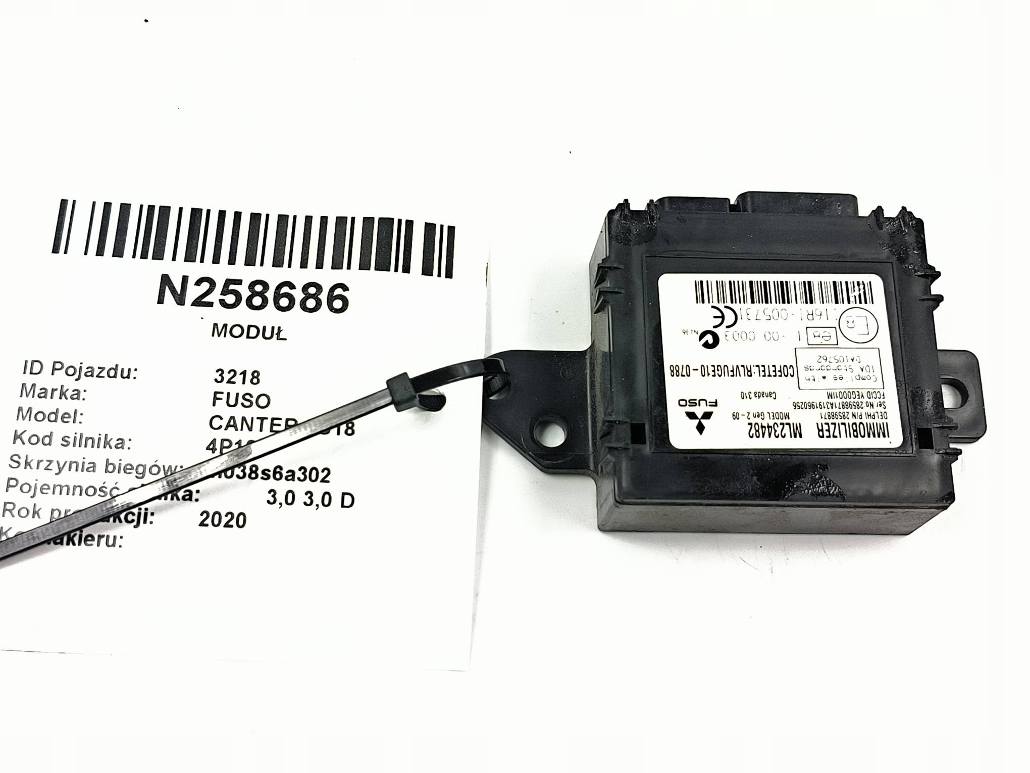 modul IMMO ML234482 FUSO CANTER 9C18