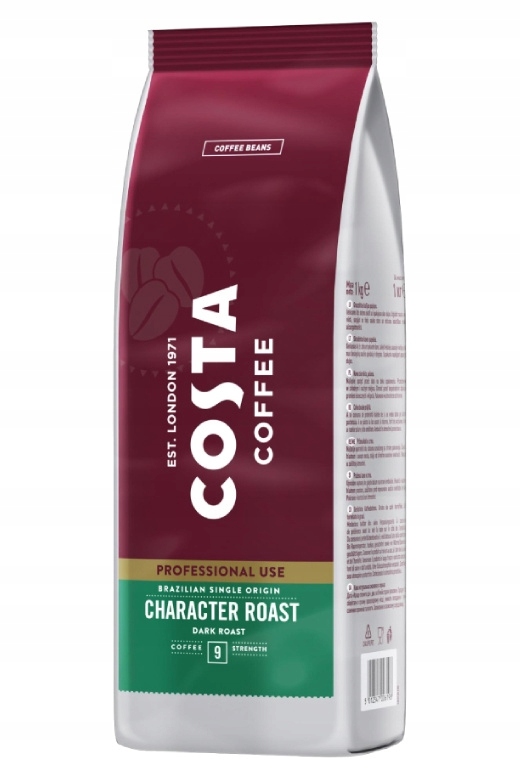 Levně Káva zrnková Costa Coffee Brazilská 100% Arabika 1 kg