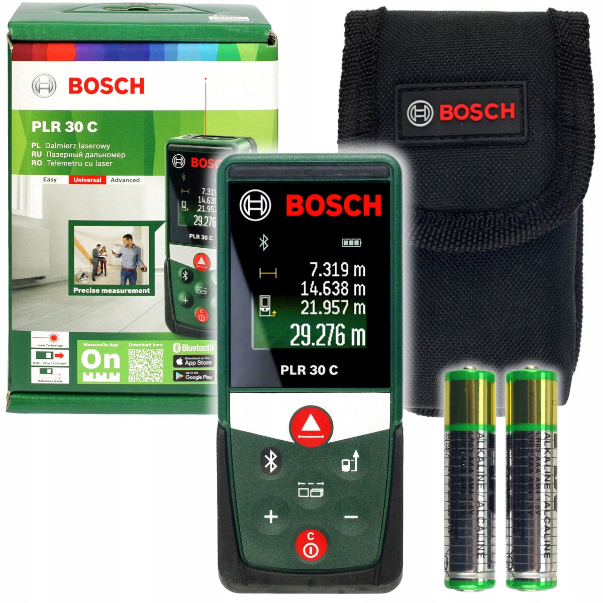 

Dalmierz Laserowy Plr 30 C Bosch kolor wyświetlacz