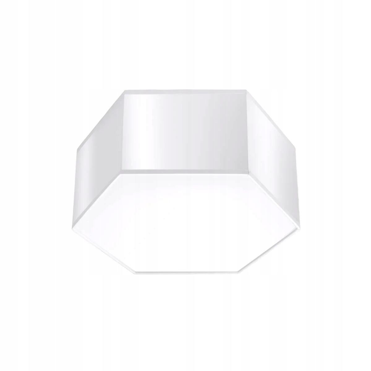 Stropná lampa stropné svietidlo biely hexagón 13 cm do spálne Sollux Lighting