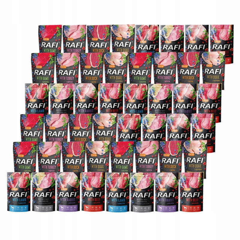 Mokra karma dla psa Rafi Mix 48 x 500 g