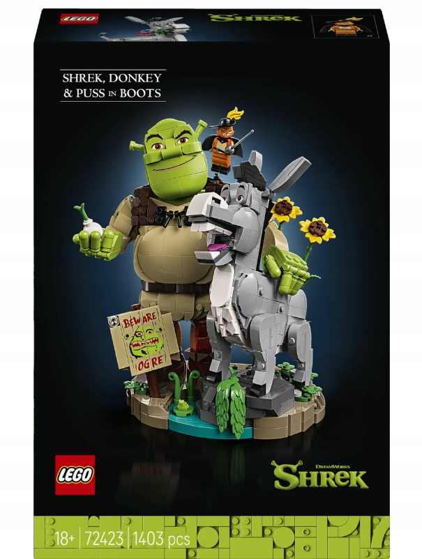 Lego Icons 72423 Shrek, Oslík a Kocour v botách