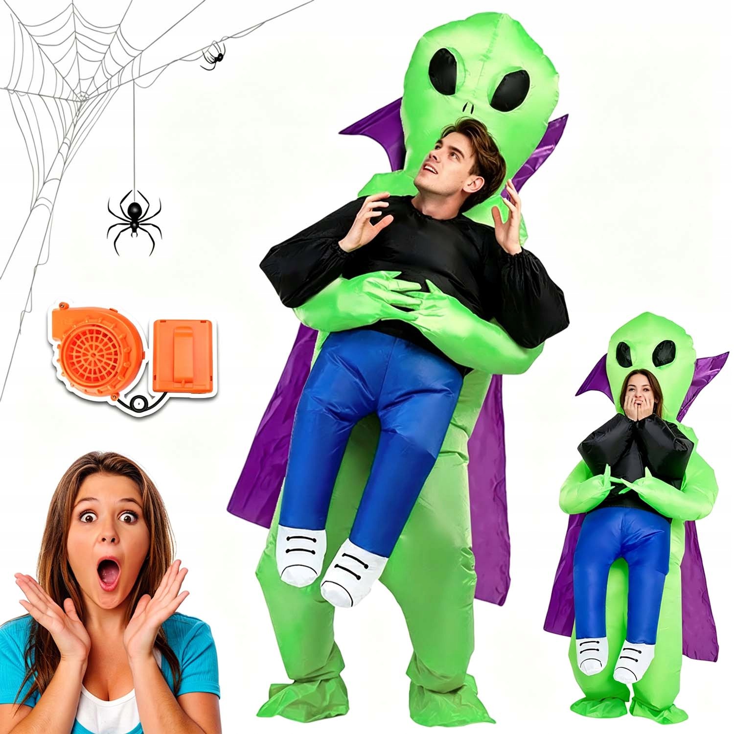 Nafukovací Převlek Kostým Mimozemšťan Alien Kostým Cosplay Pro Dospělé Dárek