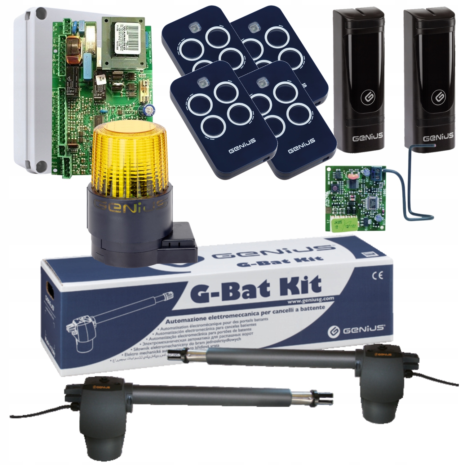 Genius G-BAT300 Lampa Guard 230V Pilot Echo 4ks Pohon dvojkrídlovej brány