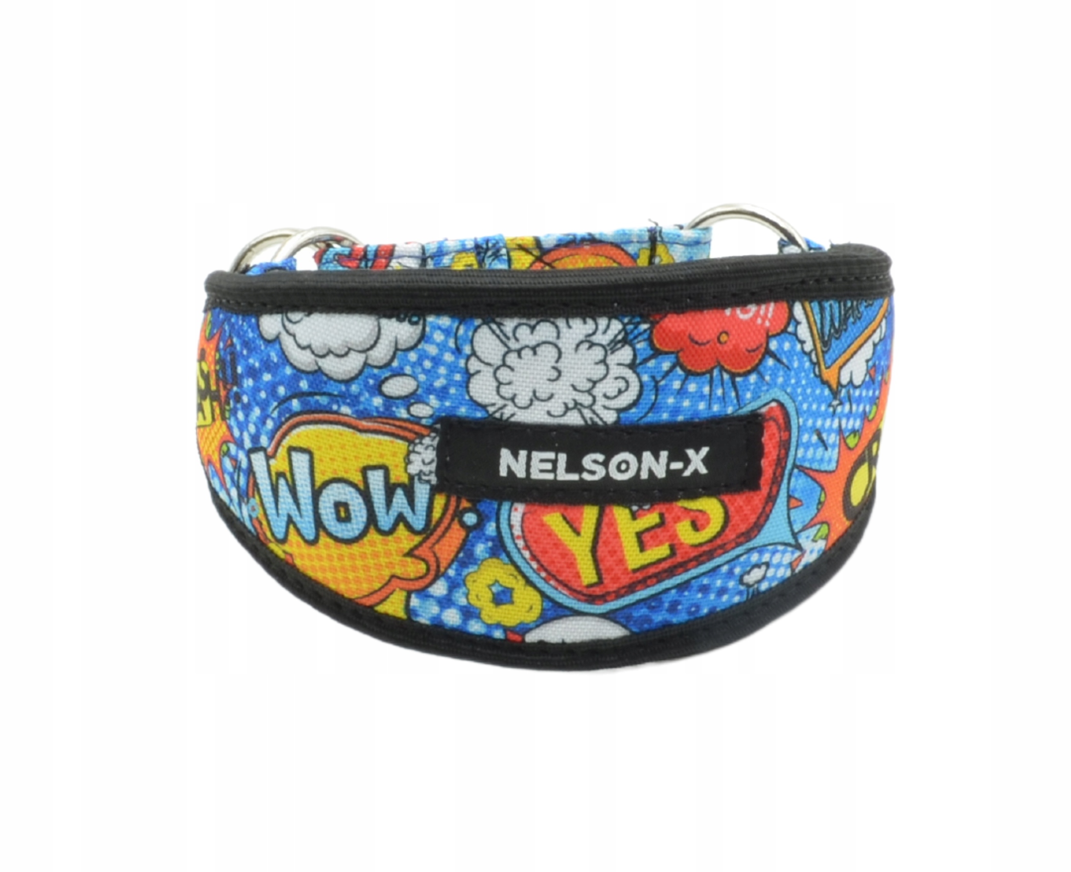 Levně Polostahovací Obojek Pro Chrta Nelson-x Floral Velikost 45 cm Polský Výrobce