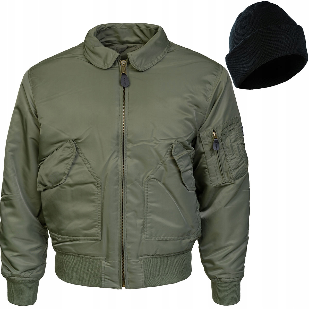 Kurtka Męska Wojskowa Cwu Basic Flyers Flek Mil-Tec Wodoodporna Olive S
