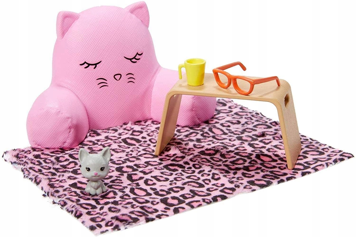 

Barbie Zestaw Zwierzątek Kotek +fotel +akcesoria