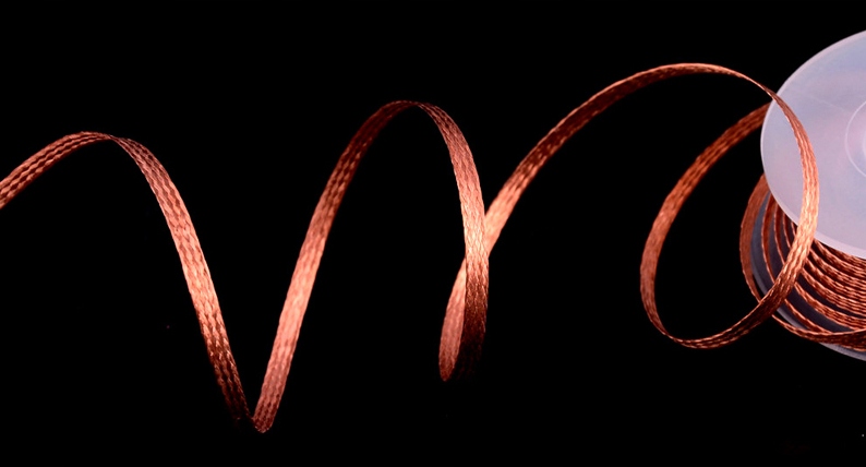 TAŚMA ROZLUTOWNICZA PLECIONKA 2MM X1,5M LUTOWNICZA Długość 1.5 m