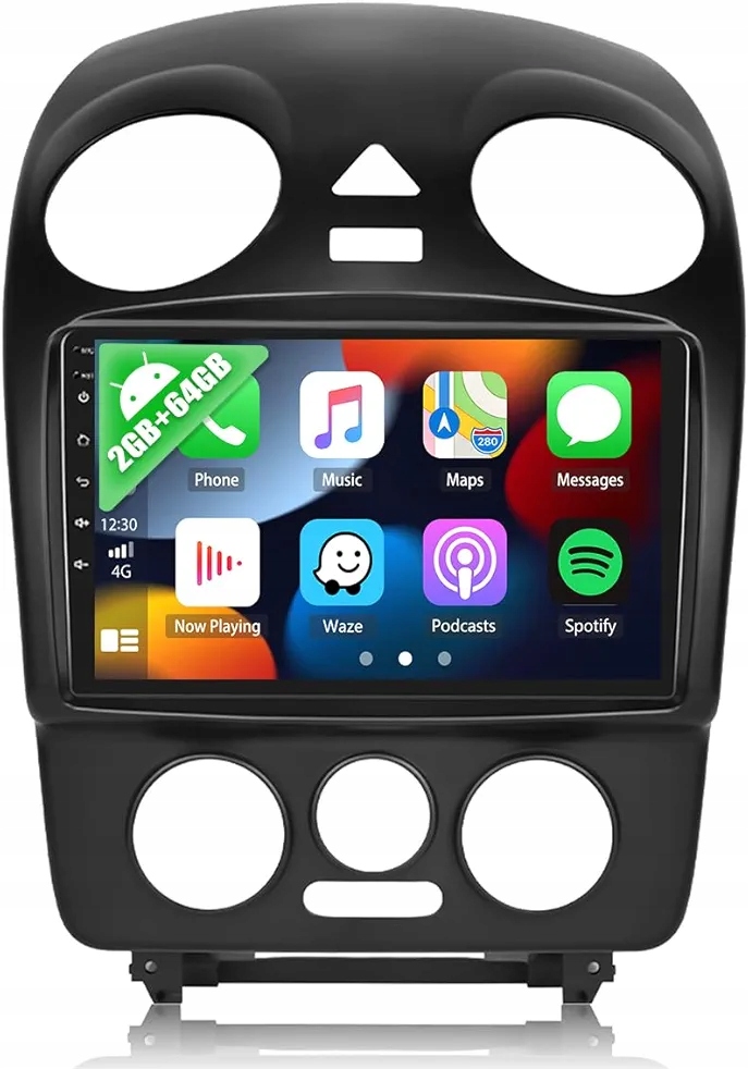 2G 64G Camecho Android 13 Autorádio s navigací Beetle 2004-2010