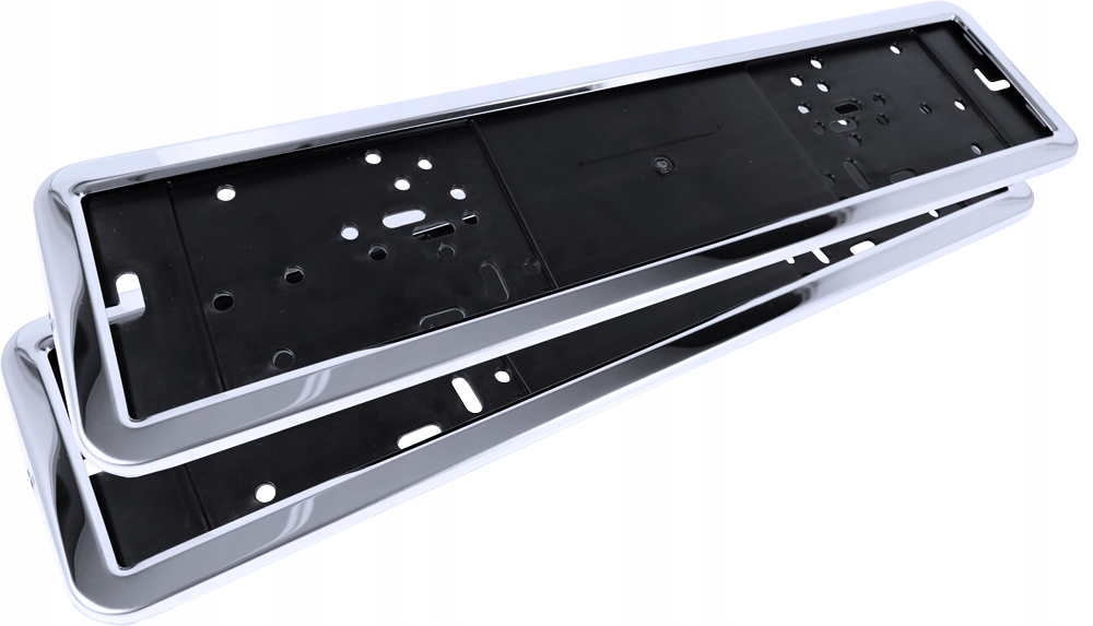 RAMKI POD TABLICE REJESTRACYJNA METAL CHROM 2 SZT ramki do tablic KPL RAMKA Producent Amio