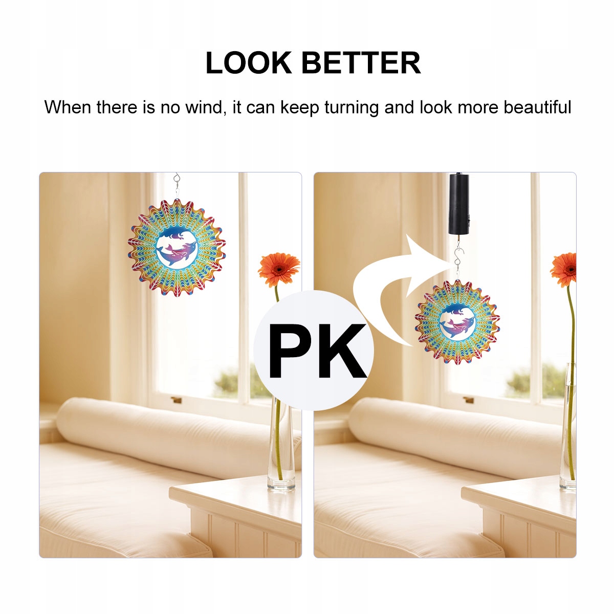 SILNIK OBROTOWY DŹWIĘKÓW WIATROWYCH WIATRAK 3 SZT Marka bez marki