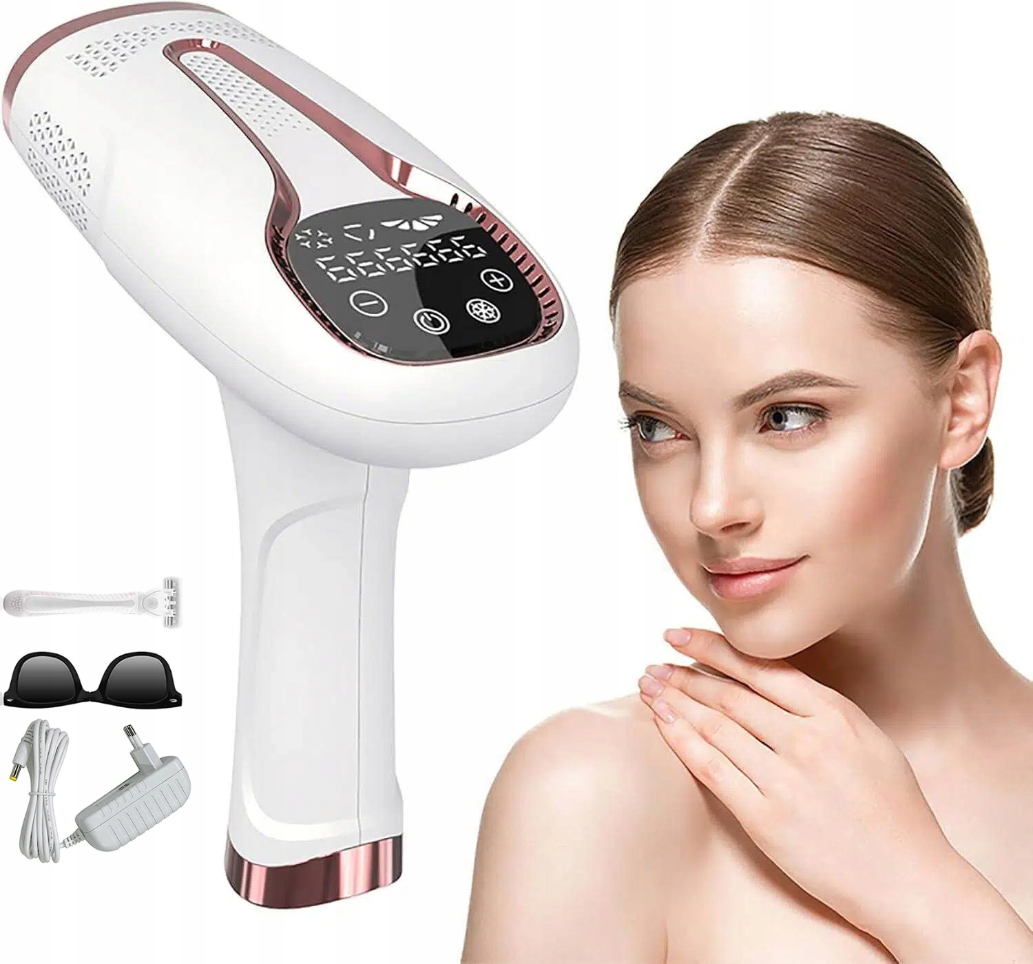 Ipl epilátor Na Vlasy Obličeje Těla Bikini Depilace Bezbolestný