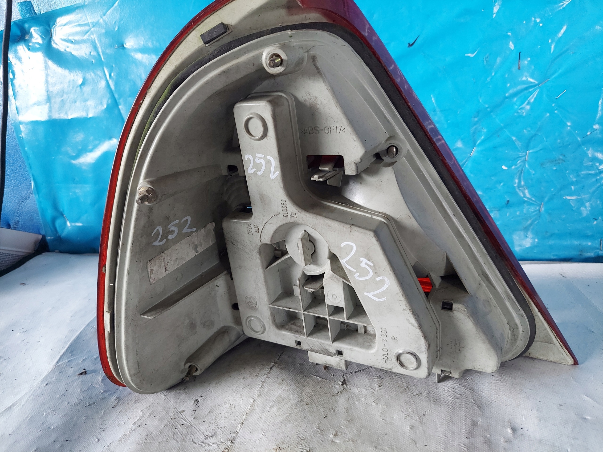 light MERCEDES W202 sedan right rear part
