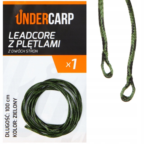 Under Carp Leadcore z pętlami z dwóch stron zielony 100 cm Under Carp UC712