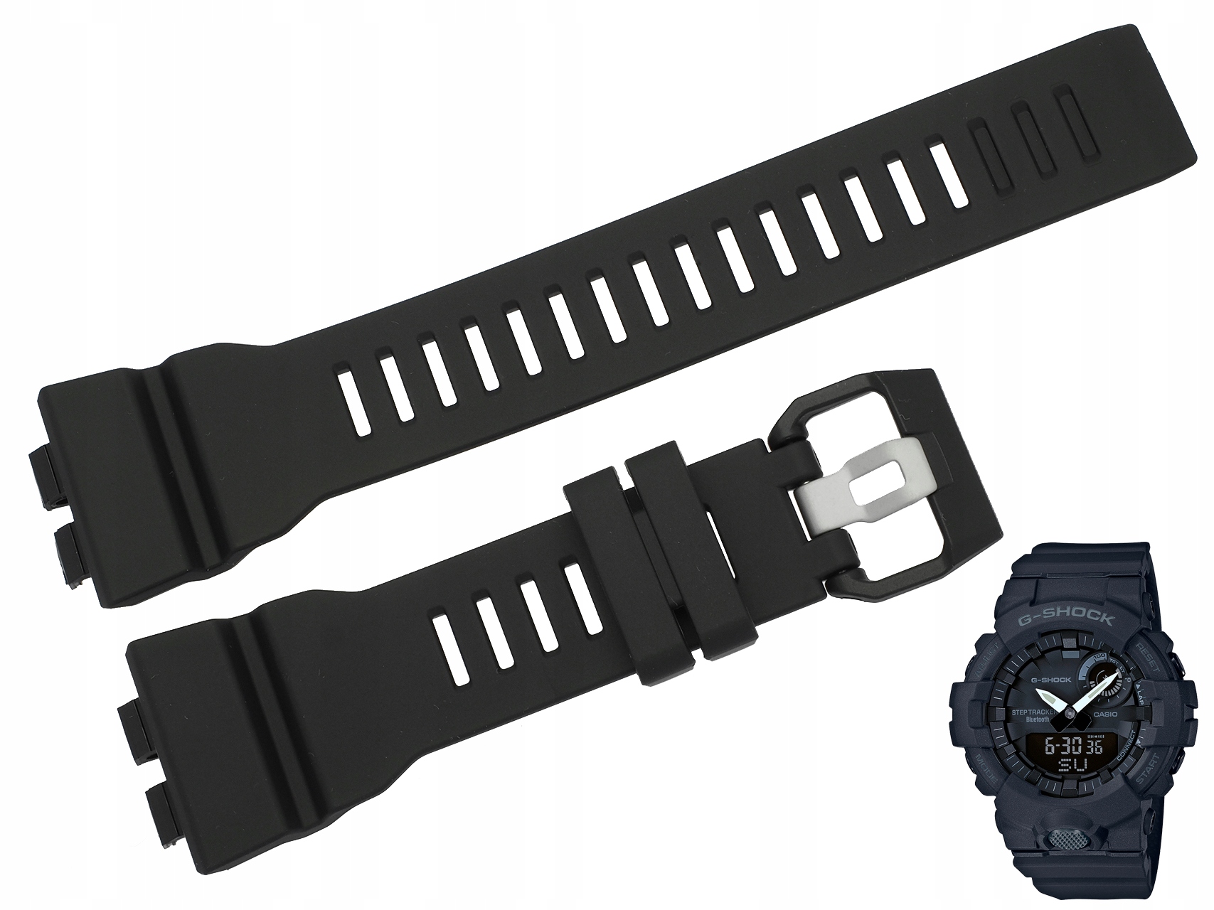 Pásek Na Hodinky Casio GBA-800 GBA-800-1A GBD-800 Černý Originální