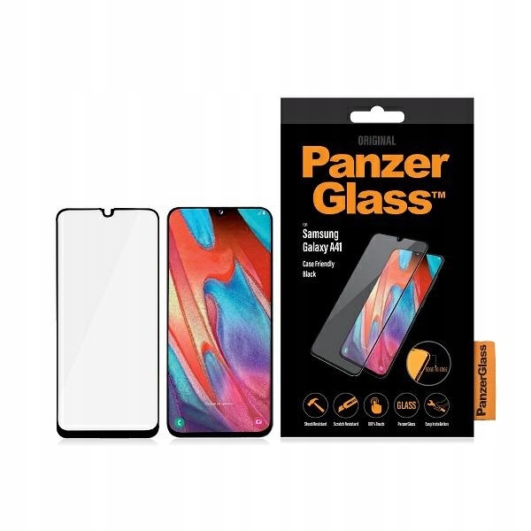 Tvrzené sklo PanzerGlass E2E Regular Galaxy A41 Case Friendly černé