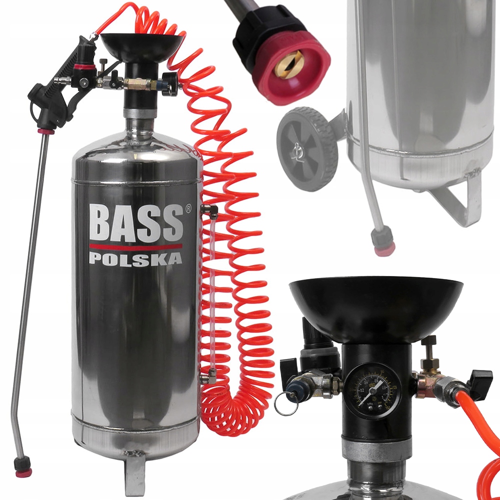 PIANOWNICA PNEUMATYCZNA INOX DO PROFESJONALNEGO CZYSZCZENIA 25L