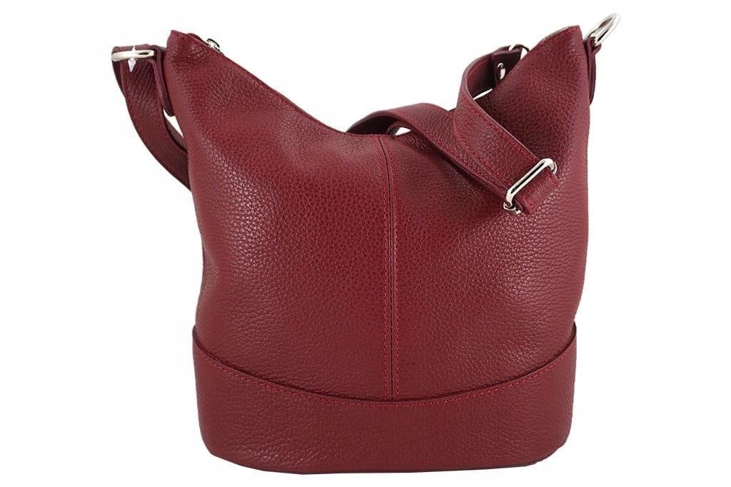Dámská kabelka přes rameno z červené kůže
