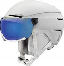 Lyžařská helma Atomic Savor Visor Stereo bílá heather, velikost S (51-55)