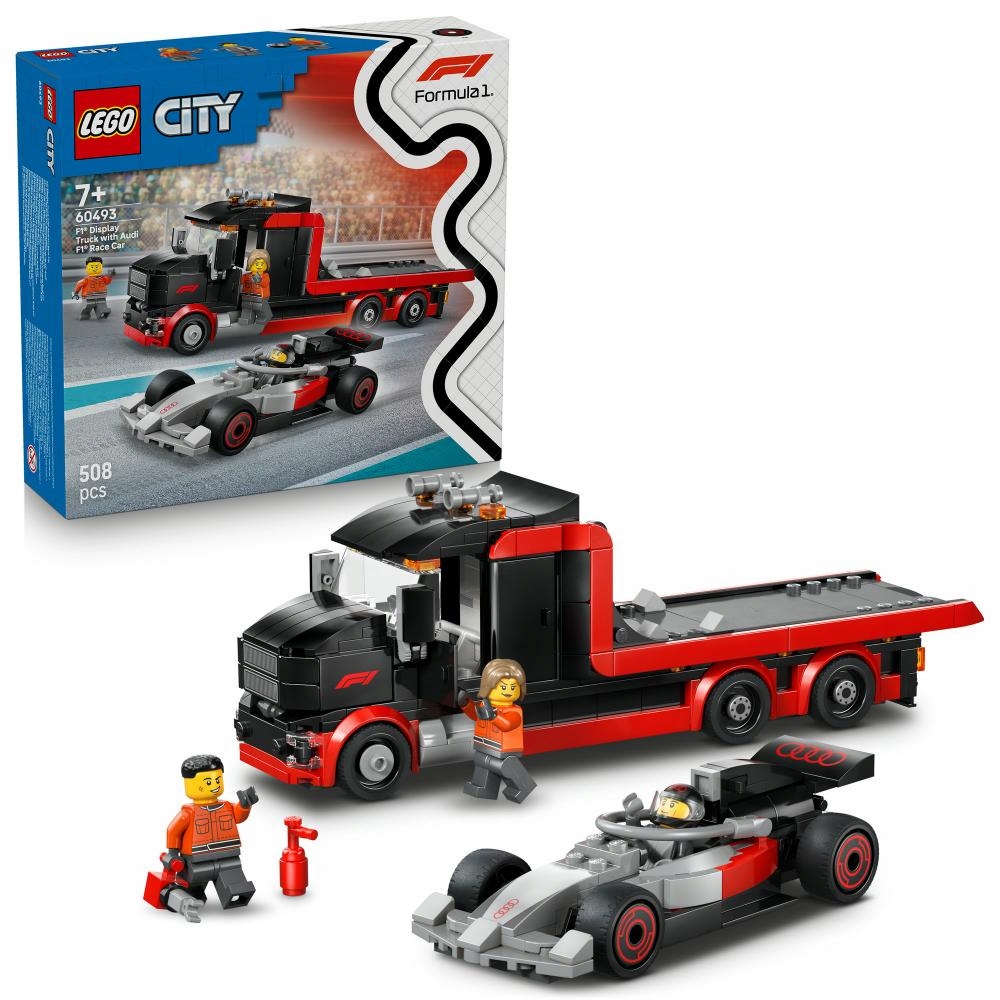 * Lego 60493 City Nákladní vozidlo F1 s vozem Audi F1