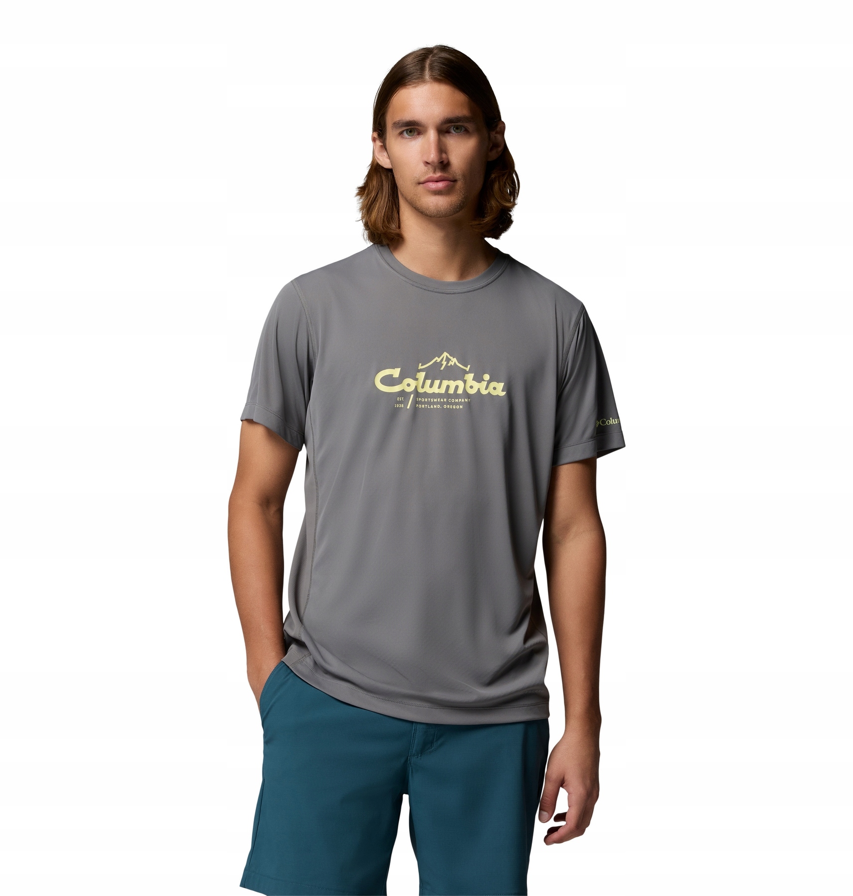 Pánské tričko Columbia Zero Rules Graphic šedé 2118541025 velikost XL