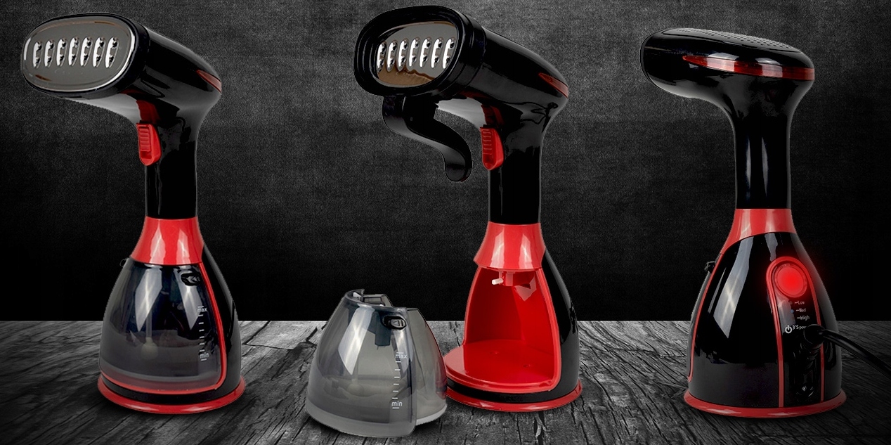 PAROWNICA DO UBRAŃ STEAMER 1500W ŻELAZKO PAROWE W PIONIE ZESTAW MALTEC 7W1 Marka MalTec