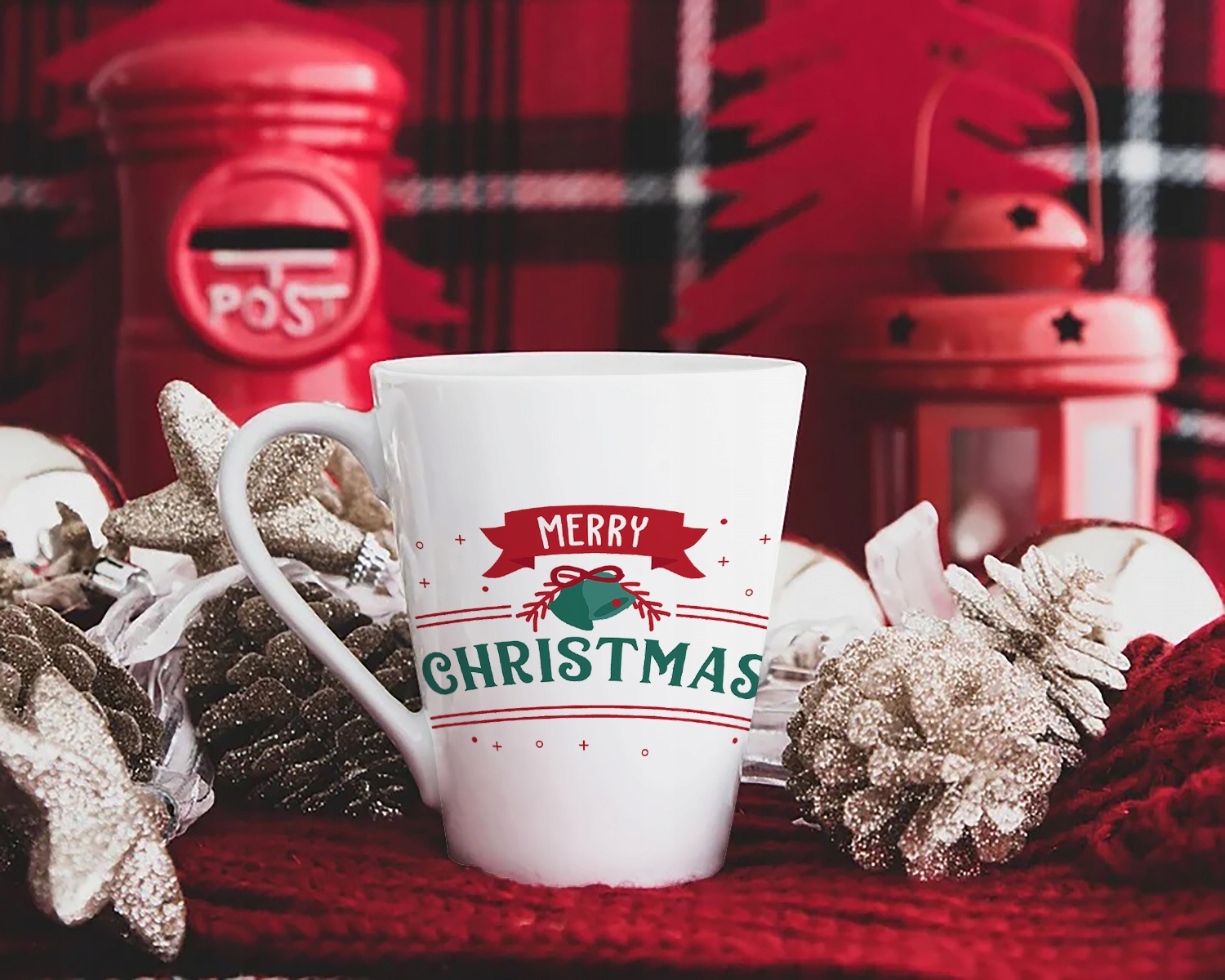 ŚWIĄTECZNY KUBEK LATTE 330ml PREZENT NA ŚWIĘTA Stan opakowania oryginalne