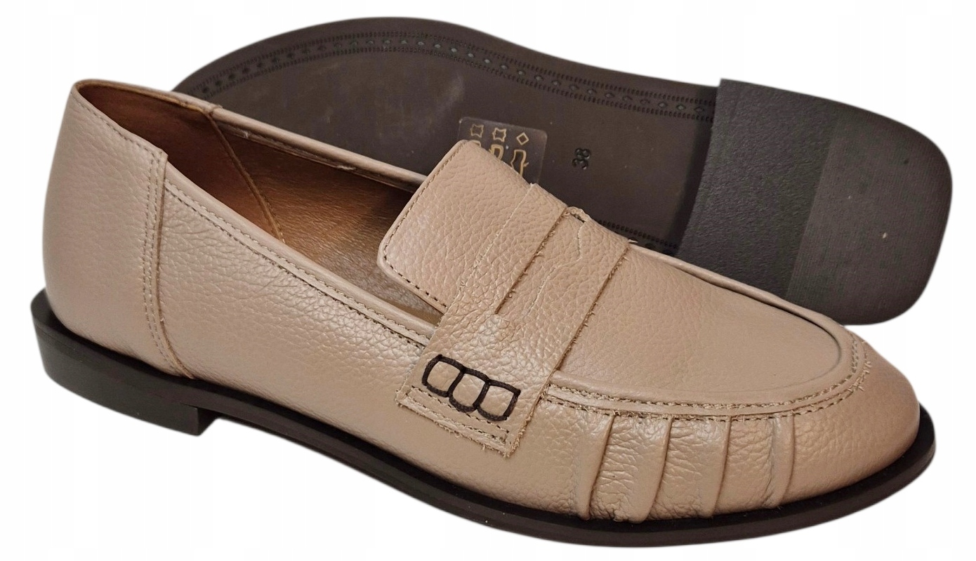 Gamis 8127 Lordsy Béžová přírodní kůže hrách vel 40